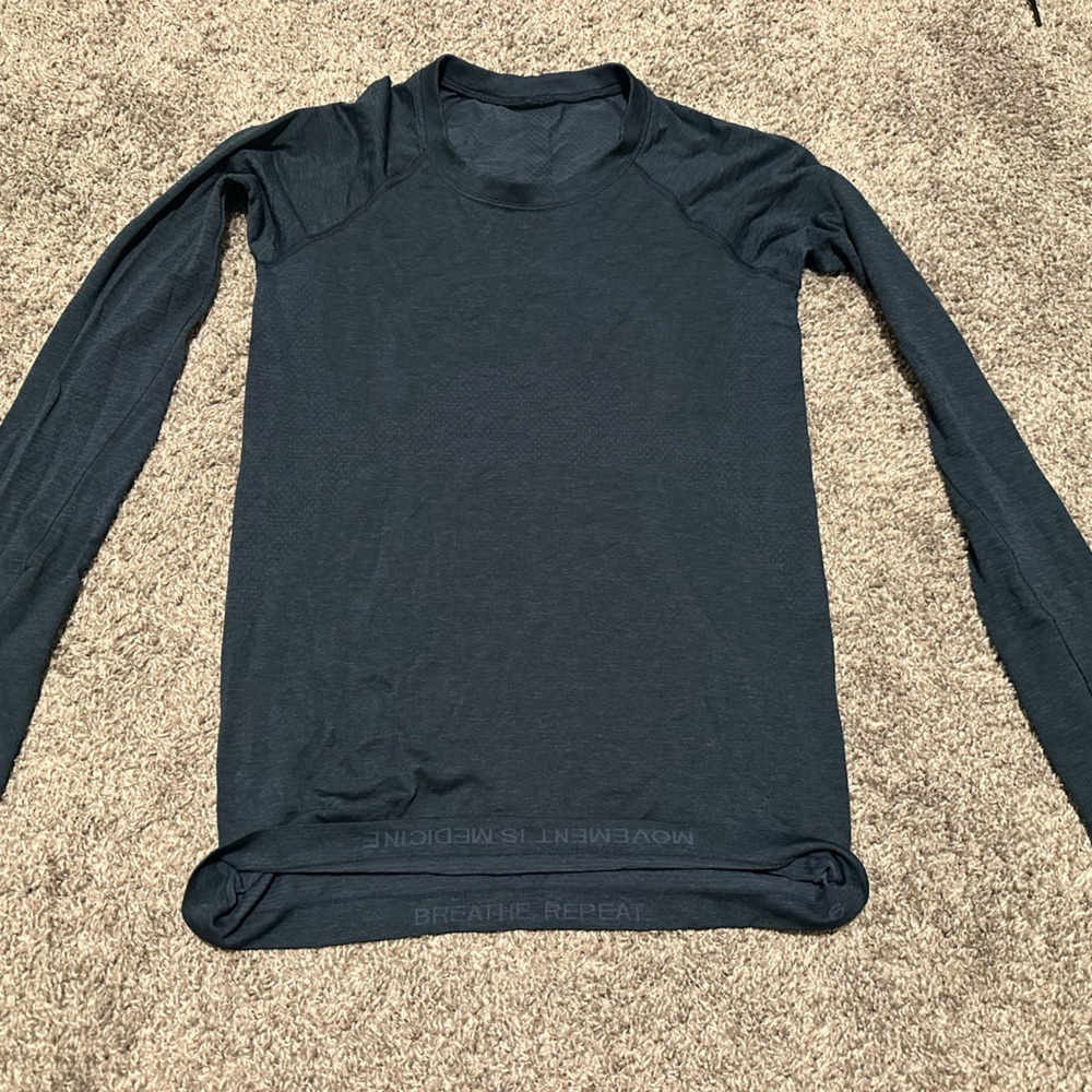 lululemon athletica blue Long Sleeve Tee